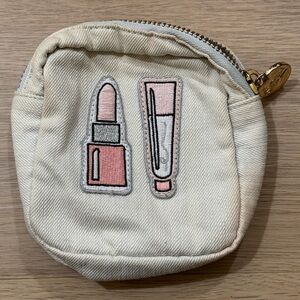 Stoney clover lane mini square light denim make up bag
